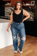 Load image into Gallery viewer, Rose High Rise 90&#39;s Straight Jeans in Dark Wash