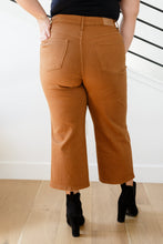 Load image into Gallery viewer, Briar High Rise Control Top Wide Leg Crop Jeans in Camel