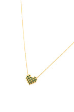 Load image into Gallery viewer, Checkered Heart Necklace