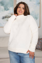 Load image into Gallery viewer, Expecting Snow Mock Neck Boucle Sweater
