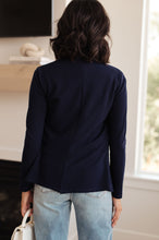 Load image into Gallery viewer, Fitted Blazer in Navy