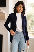 Load image into Gallery viewer, Fitted Blazer in Navy