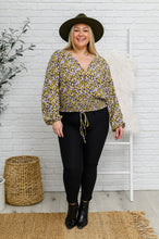 Load image into Gallery viewer, Honey Honey Floral Smocked Blouse in Black
