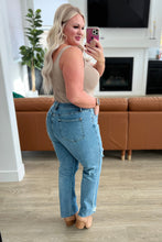 Load image into Gallery viewer, Nora High Rise Rigid Magic Destroy Slim Straight Jeans