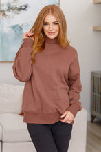Load image into Gallery viewer, Leena Mock Neck Pullover in Cocoa