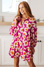 Load image into Gallery viewer, Magnificently Mod Floral Shirt Dress