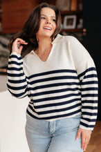 Load image into Gallery viewer, Memorable Moments Striped Sweater in White