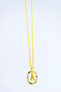 Mi Amor Gold Dipped Initial Necklace