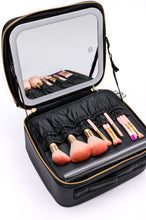 Load image into Gallery viewer, She&#39;s All That LED Makeup Case in Black