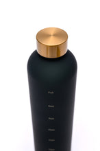Load image into Gallery viewer, Sippin&#39; Pretty 32 oz Translucent Water Bottle in Black &amp; Gold
