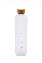 Load image into Gallery viewer, Sippin&#39; Pretty 32 oz Translucent Water Bottle in White &amp; Gold