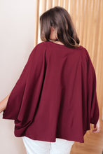 Load image into Gallery viewer, Universal Philosophy Blouse in Wine