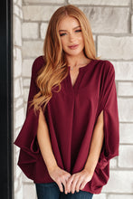 Load image into Gallery viewer, Universal Philosophy Blouse in Wine