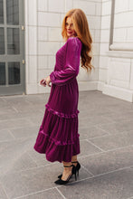 Load image into Gallery viewer, Velvet Flamenco Maxi Dress