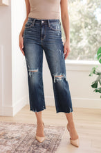 Load image into Gallery viewer, Whitney High Rise Distressed Wide Leg Crop Jeans